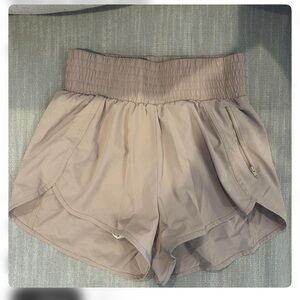 Amazon Women's Athletic Shorts in Tan